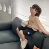 【 Clearance Sale 】 Children's 2023 Summer Skin Clothing, light and thin long-sleeved T-shirt base layer for boys and girls with letters Application Scenario